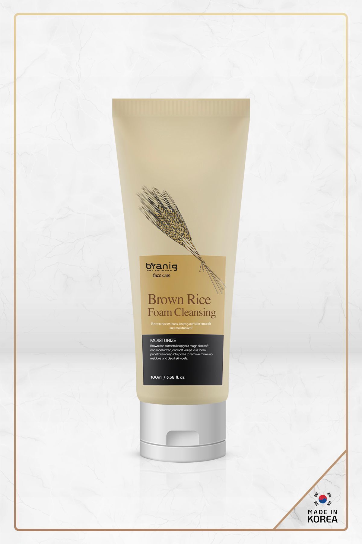 Pure Nature Brown Rice Foam Cleansing - Anti Sebum Made In Korea