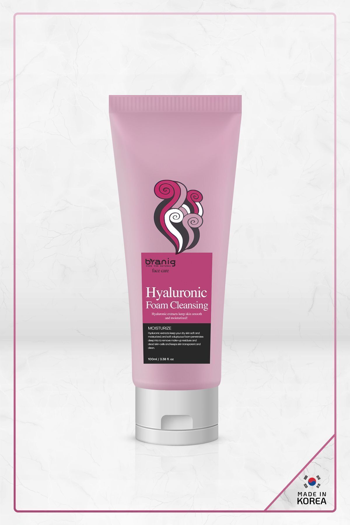 Pure Nature Hyaluronic Foam Cleansing - Anti Sebum Made In Korea