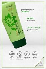 2 Adet Green Tea Içeren Yatıştırıcı Leke Ve Akne Karşıtı Güneş Koruyucu Spf50 Pa Uva/uvb
