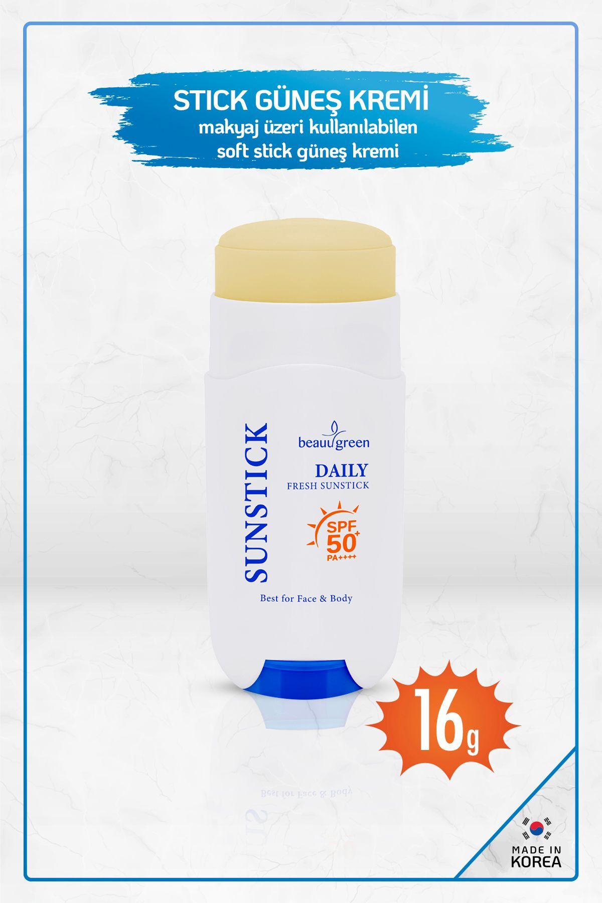 Daily Fresh Sun Stick 16g Spf50 Pa Her Zaman Her Yerde Face, Body ,makeup Made In Korea