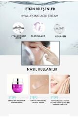 3 Kat Ekstra Nem Içeren Kırışıklık Karşıtı Hyaluronic Moist Up Balance Krem Made In Korea