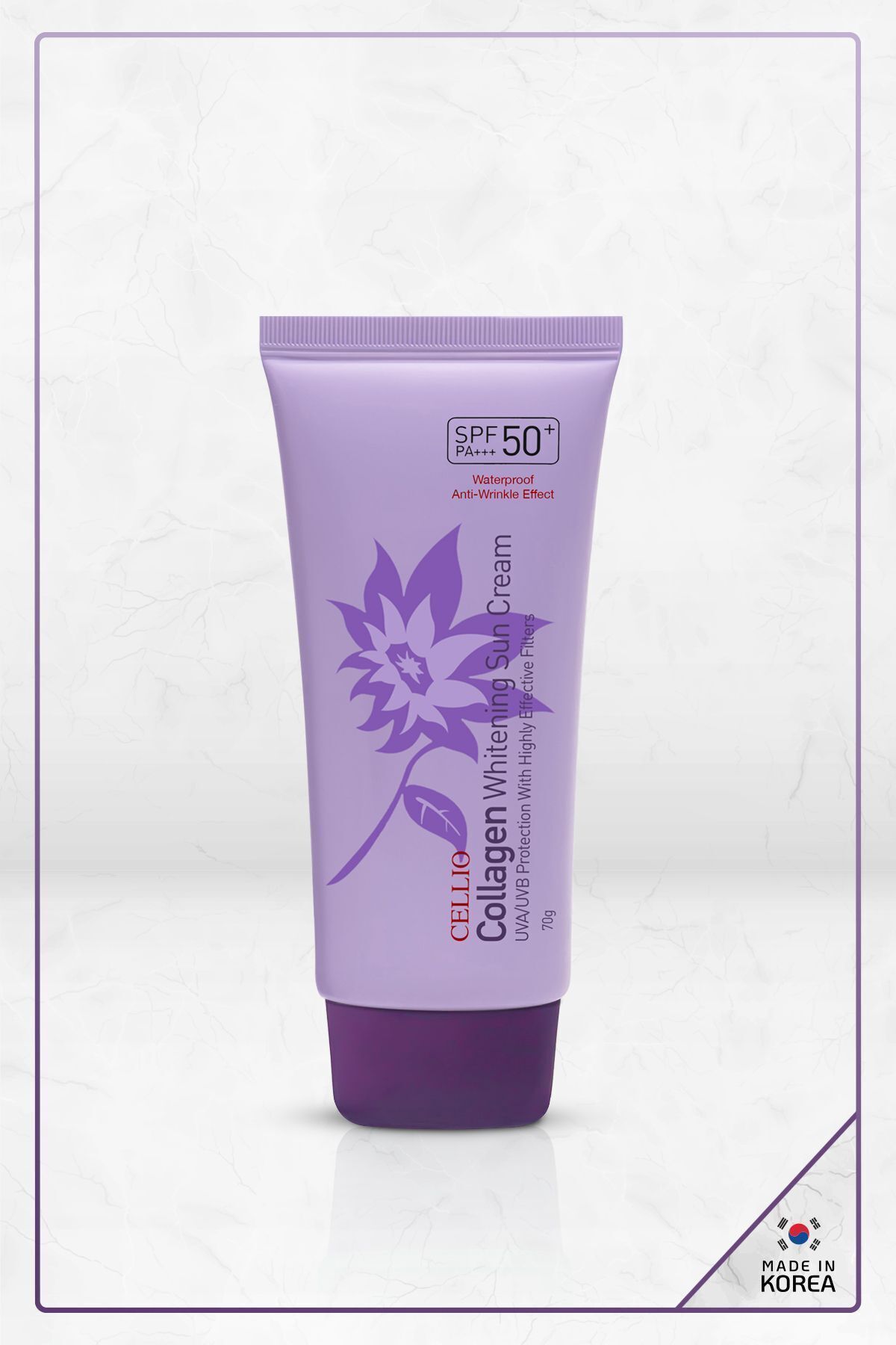 Hidrolize Kolajen Içeren Yaşlanma Karşıtı Yüksek Koruyucu Spf50+ Pa+++ Uva/uvb Güneş Koruyucu Krem
