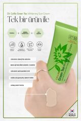 Green Tea Içeren Yatıştırıcı Leke Ve Akne Karşıtı Spf50 Yeşil Çay Özlü Kore Güneş Koruyucu Krem