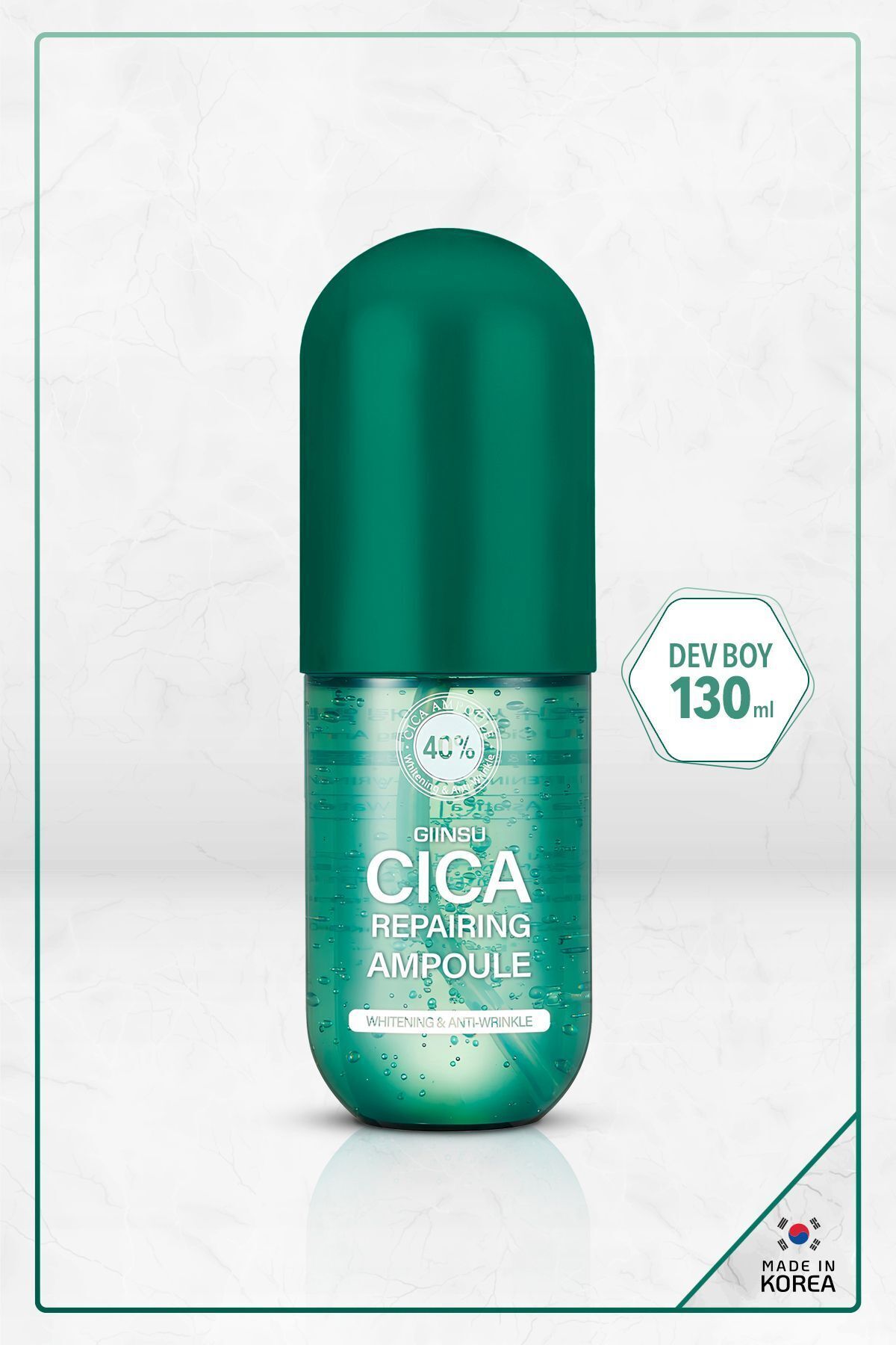 Gıınsu Akne Karşıtı Yoğun Onarıcı Yatıştırıcı Cica Ampoule Cilt Serumu (dev Boy)